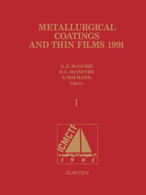 cover image of Metallurgical Coatings and Thin Films 1991